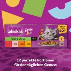 Whiskas Tasty Mix Multipack Chef's Choice In Sauce 40 X 85g -ROYAL CANIN Verkäufe 1b5210eeef7f453606dcc23e2b6bf2495ca4331f 1410720 de DE Whiskas 5