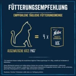 Felix Tasty Shreds Geschmischte Vielfalt 80x80g -ROYAL CANIN Verkäufe 3b9e9cc530f9378f5aaa7daf8a8835e14b4440f4 1396763 de DE Felix Tasty Shreds weiteresBild 4