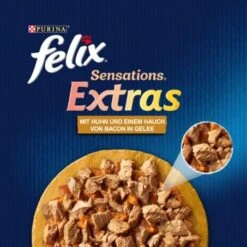 Felix Sensations Extras Gelees 26x85g Mit Huhn Und Einem Hauch Von Bacon -ROYAL CANIN Verkäufe acc1fa71e4b94693a0005eea2c6544d0e6a79fbe 74fcf208f3936ff9e03de953bbc2026fce5d3760